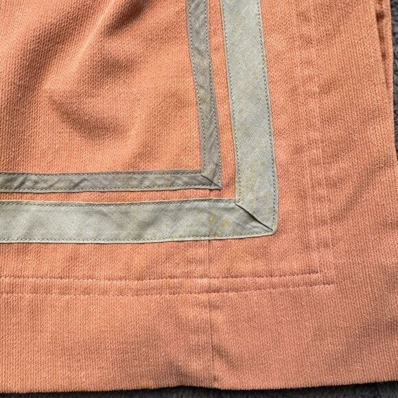 Vintage Unique Rose Corduroy Tunic With Nehru Collar & Quilted Bodice - Picture 9 of 16